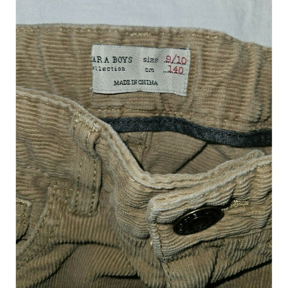 Zara Boys Collection Tan Corduroy Pant 9/10 - Picture 2 of 3